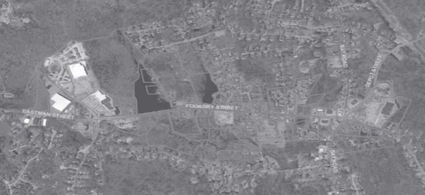 Aerial map of Massachusetts