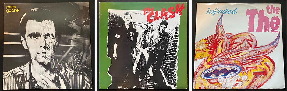 Three vinyl record covers from the author's own collection