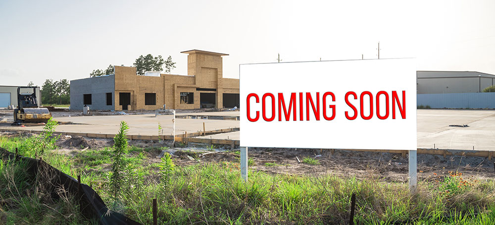 New shopping mall under construction